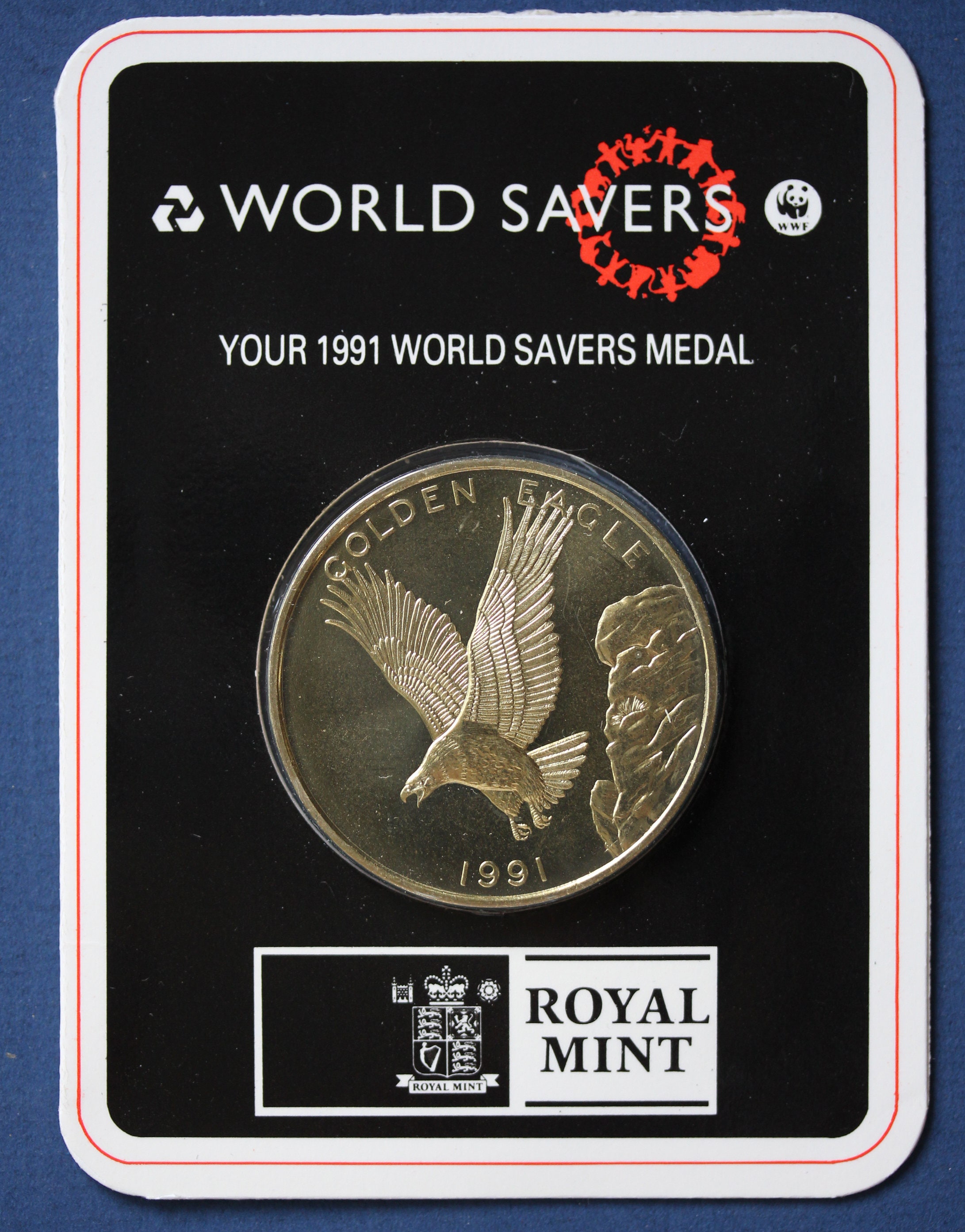 1991 Royal Mint WWF, World Wildlife Fund, World Savers Medal