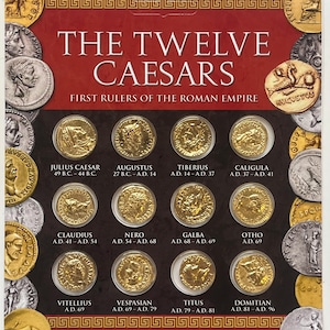 REPRODUCTION Roman coin, Twelve Caesars Aureus gold plated Coin Pack [TCGCP]