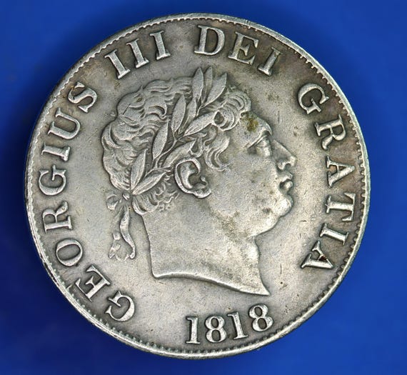 1818 George III Half Crown REPLICA, 12.5g [R10/25 31013] - Etsy