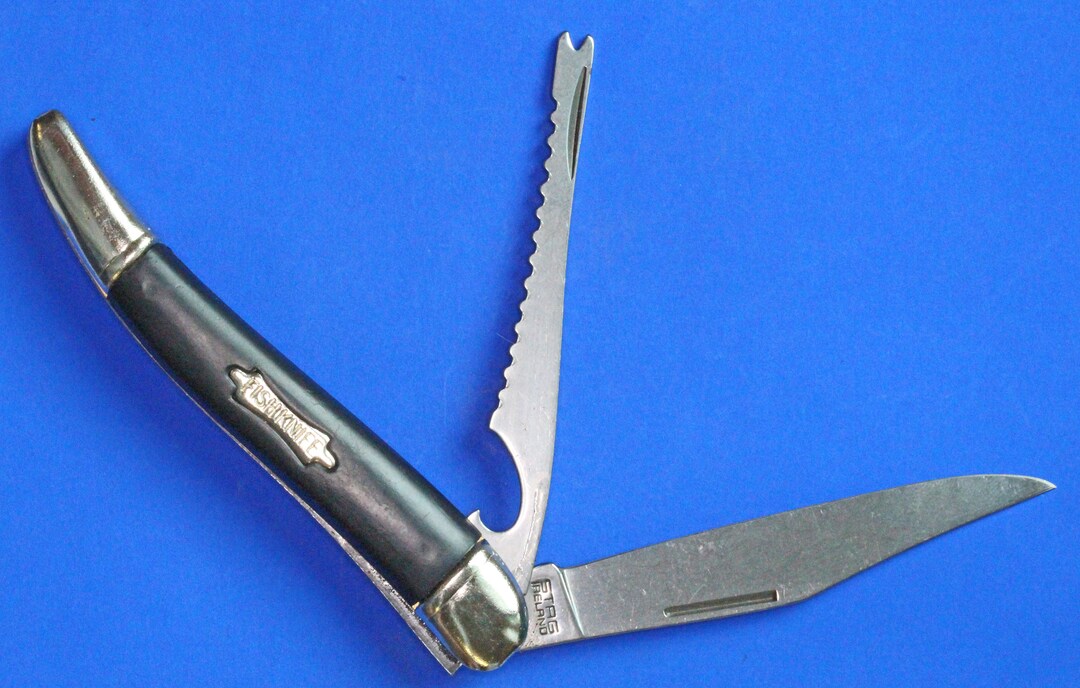 Irish Made Stag Ireland Folding Fishknife, Folding Knife, Pocket Knife