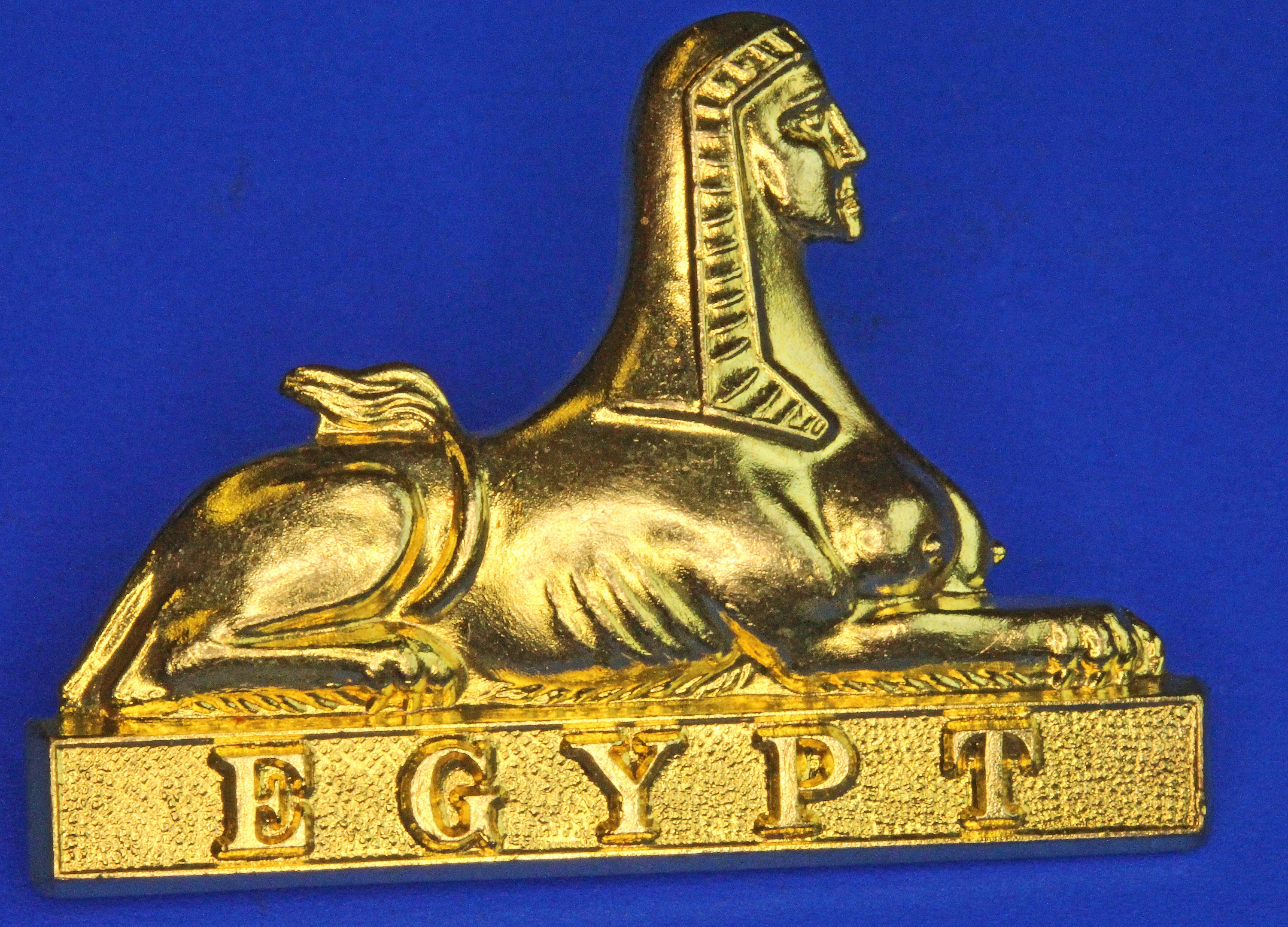 British Army Militaria 24th Foot 2nd Warwickshire Brass Sphinx
