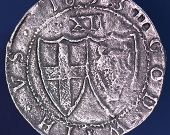REPRODUCTION Oliver Cromwell English Civil War Commonwealth 1653 Shilling 1/- coin 29mm [CRCOINCST]