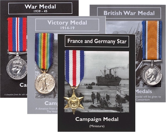 War Medal 1939-45 Campaign Medal Miniature Reproduction