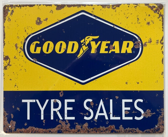 看板 大型直径76cm】看板 GOODYEAR TYRES グッドイヤー ビンテージ 世田谷