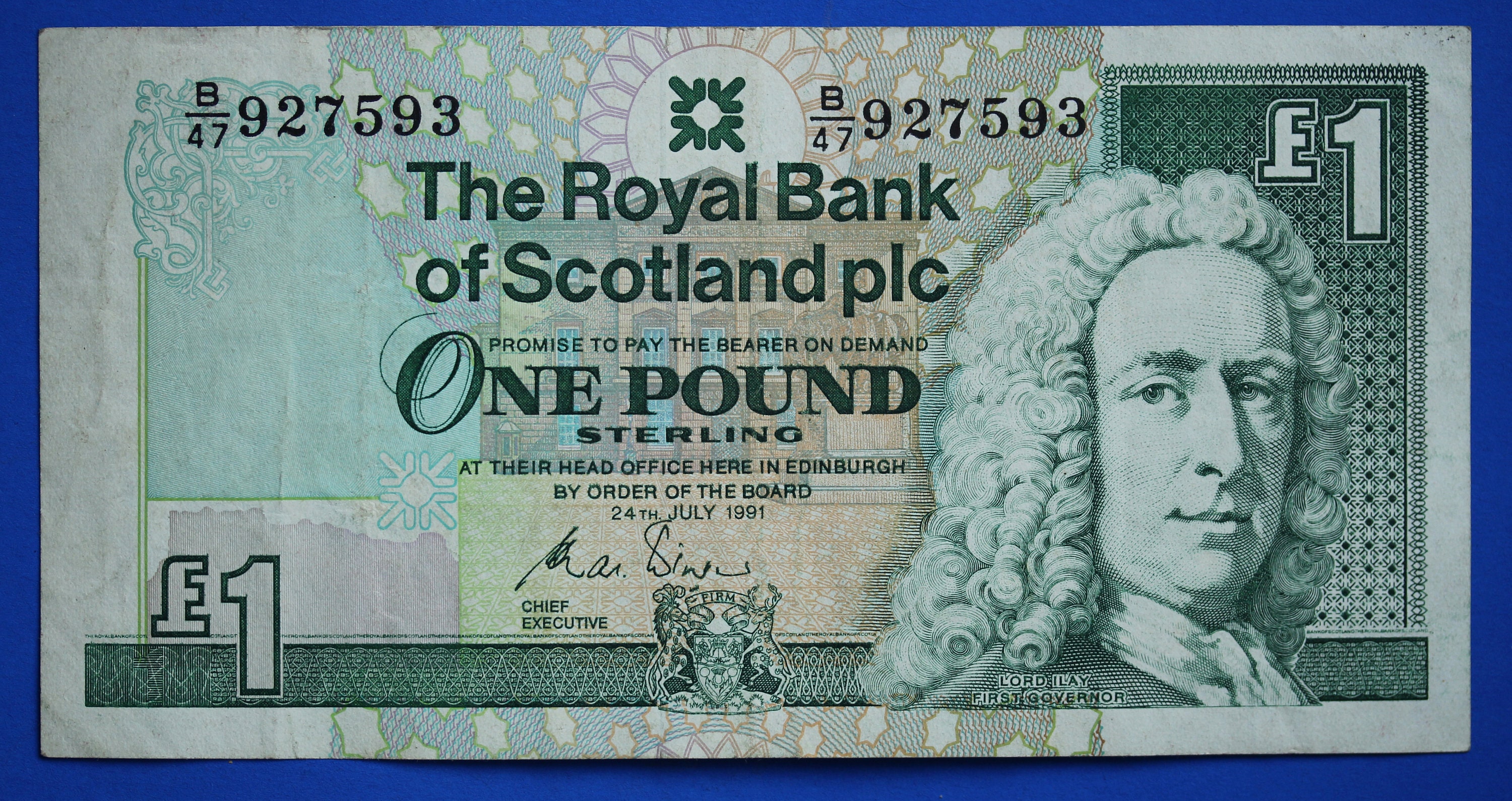 1991 Royal Bank of Scotland Plc, One Pound, 1 Pound Banknote [12/23 29113]  - Etsy UK