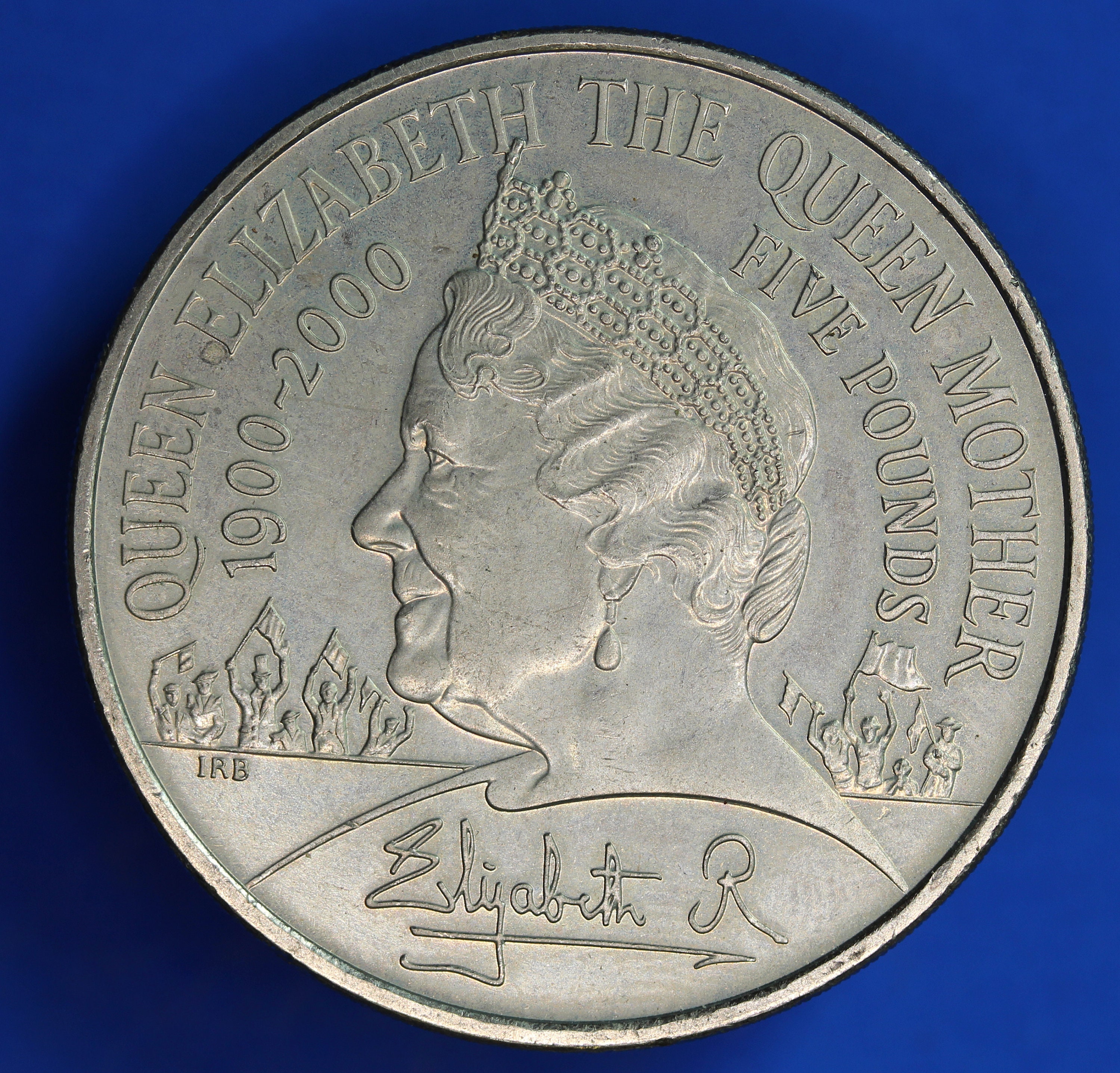 ECHT Britse 2000 vijf pond Elizabeth II-munt, koningin-moeder [24-07 30481]  - Etsy Nederland