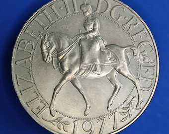 GENUINE - 1949 George VI New Zealand Crown, 50% Silver Coin [10/24