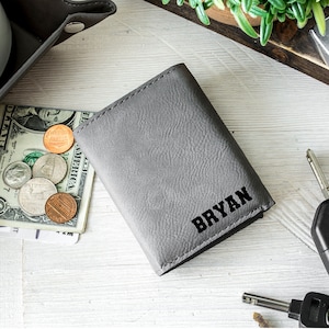 Personalized Men's Wallet | Gifts For Him | New Dad Gift | Wallet For My Man | Genuine Leather | Gift For Husband