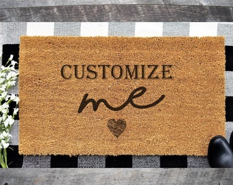 Engraved Coir Mats Etsy