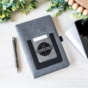 Custom portfolio for him with log | Business gift | Small business owner gift under 20