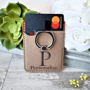 Monogram Phone Wallet For Him | Personalized | Valentines Day | Fathers Day