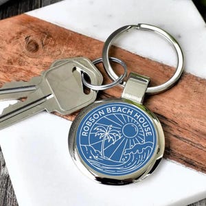 Engraved Aluminum Keychain | Personalized Monogram Gift