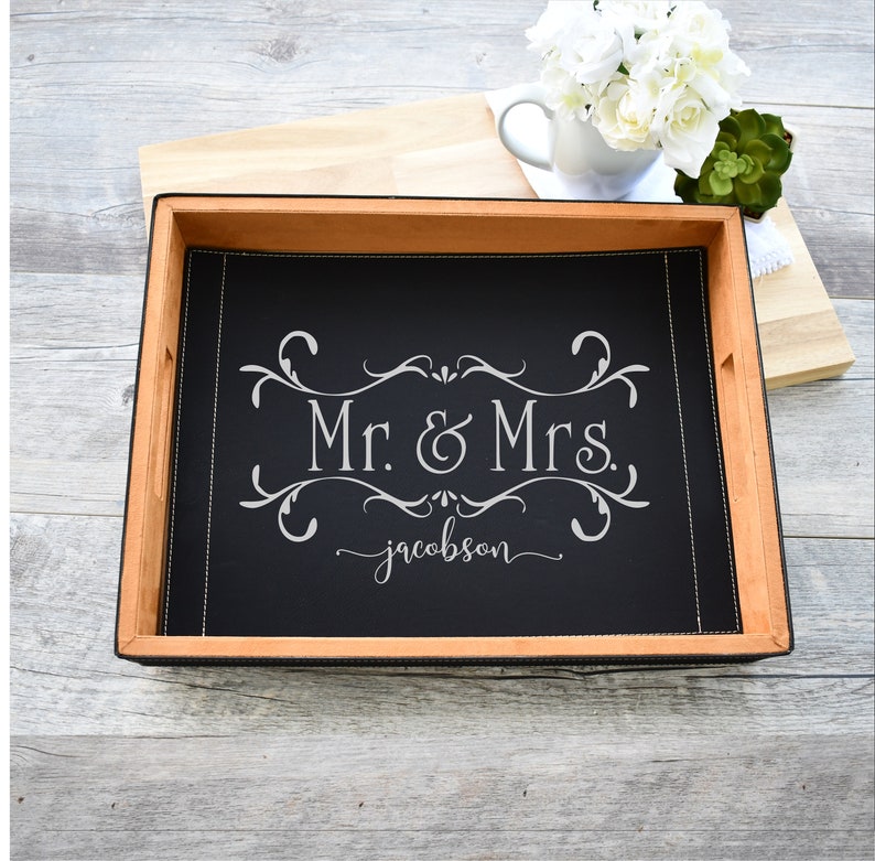 Personalized Serving Tray Personalized Wedding Gift Etsy