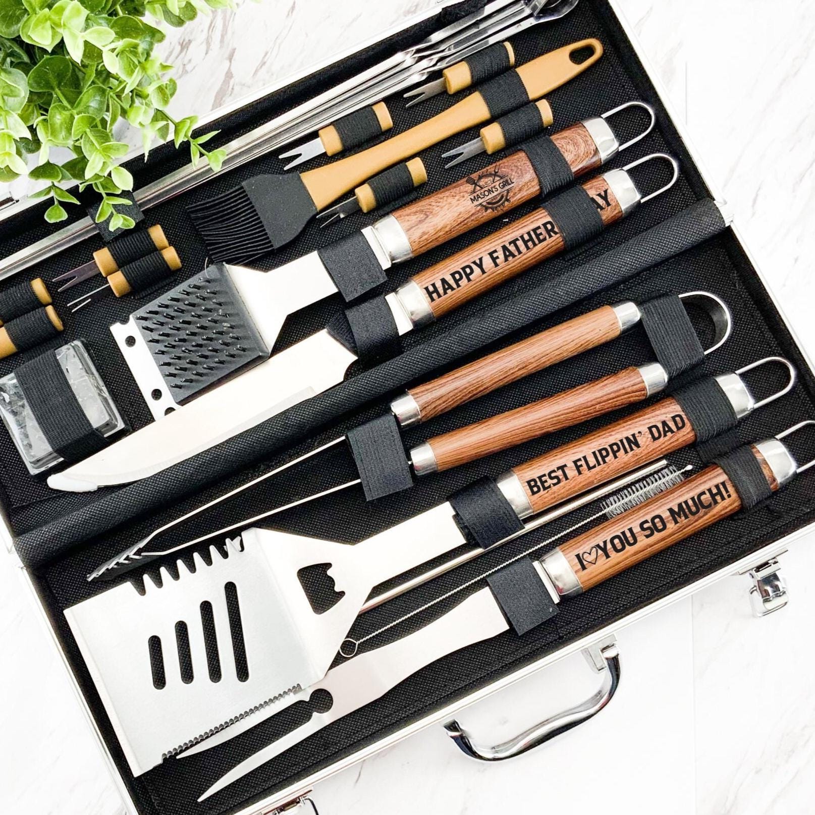 Bbq Set, Gift For Him, Personalized Gift, Bbq, Grill Set, Gift For Dad, Personalized, Fathers Day Gift, Grilling Gifts, Grilling Tools
