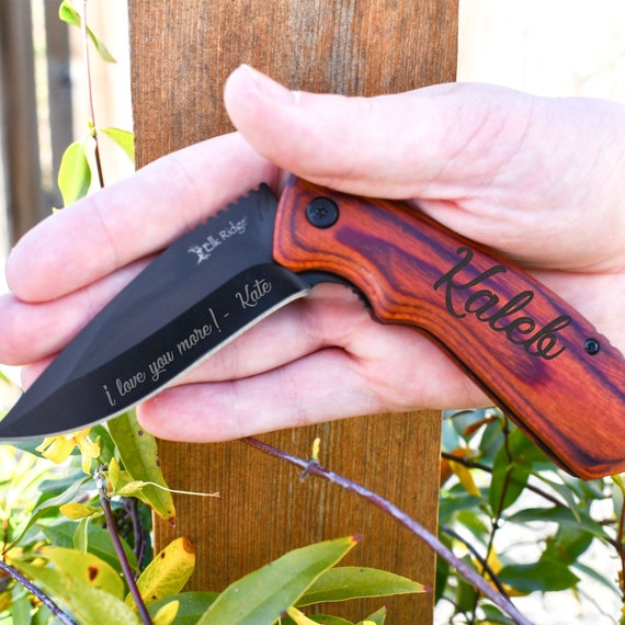 Engraved Pocket Knife for Boyfriend Personalized Knife for Etsy