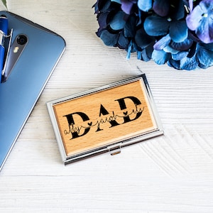 Personalized Business Card Holder | Custom Business Card Holder | Engraved Business Card Holder | Wood Business Card Holder | Fathers Day