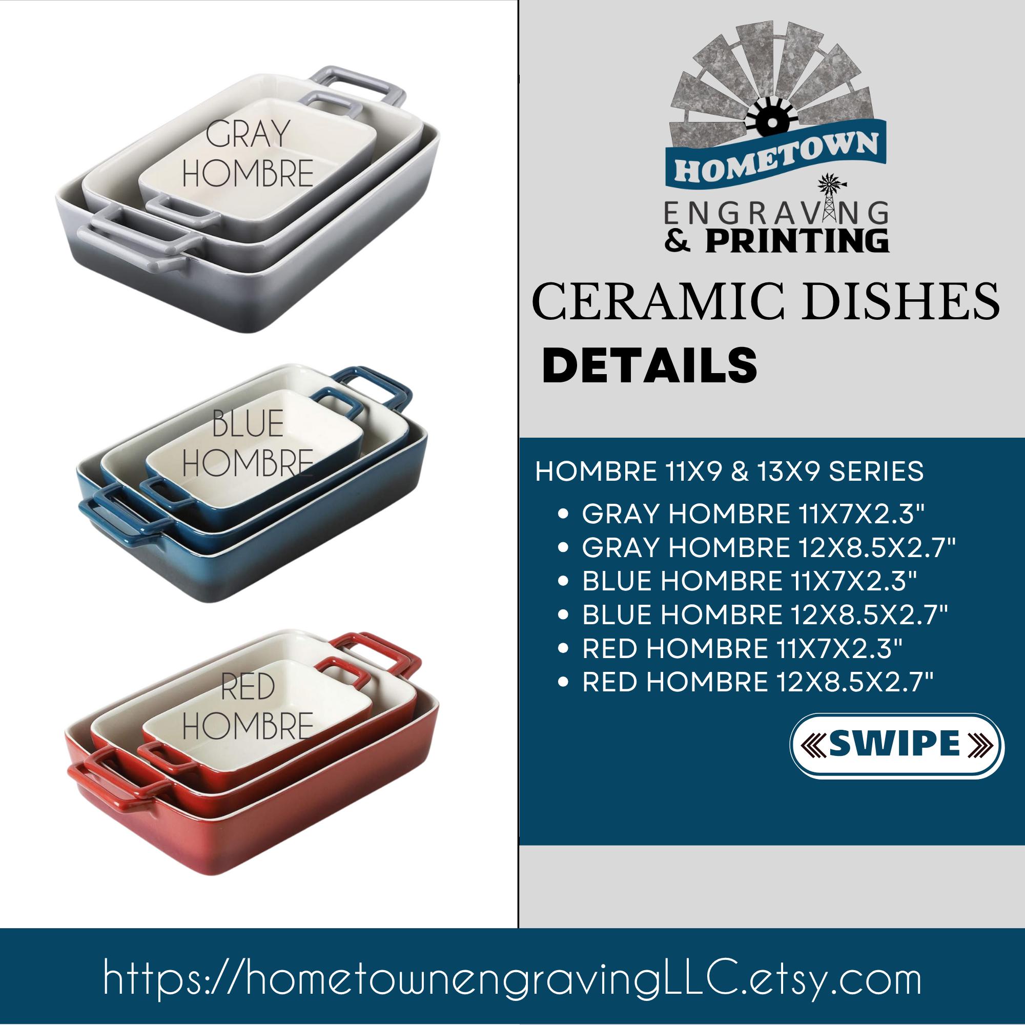 Custom Engraved Casserole Dish | Personalized | Hand Written Recipe ...