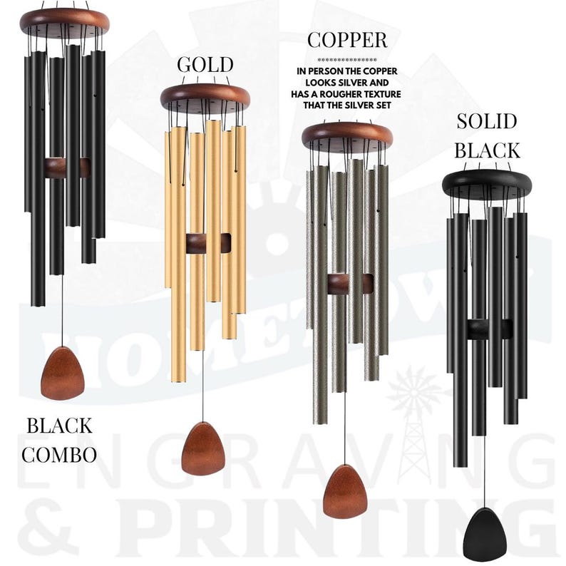 Personalized New Baby Wind Chime | Custom Birth Announcement Gift | Engraved with Baby Name & Date | Keepsake for Nursery or Parents imagen 8