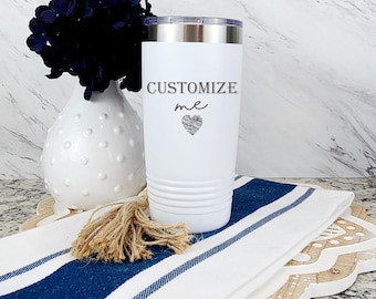Personalized Coffee Tumbler | Engraved Stainless Steel Travel Mug
