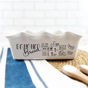 Personalized Loaf Pan | Hand written recipe | Recipe Pan |  engraved baking dish | Display Pie Pan | Great for Banana Bread and Meat Loaf