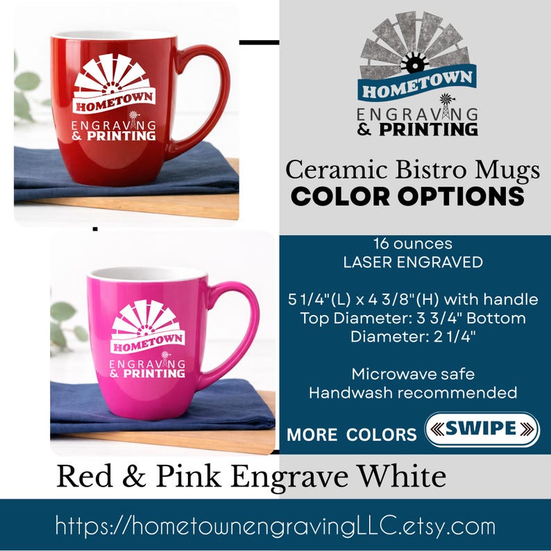 Custom Bistro Coffee Mugs with Logo – Restaurant Branding, Café Drinkware & Promotional Business Swag image 8
