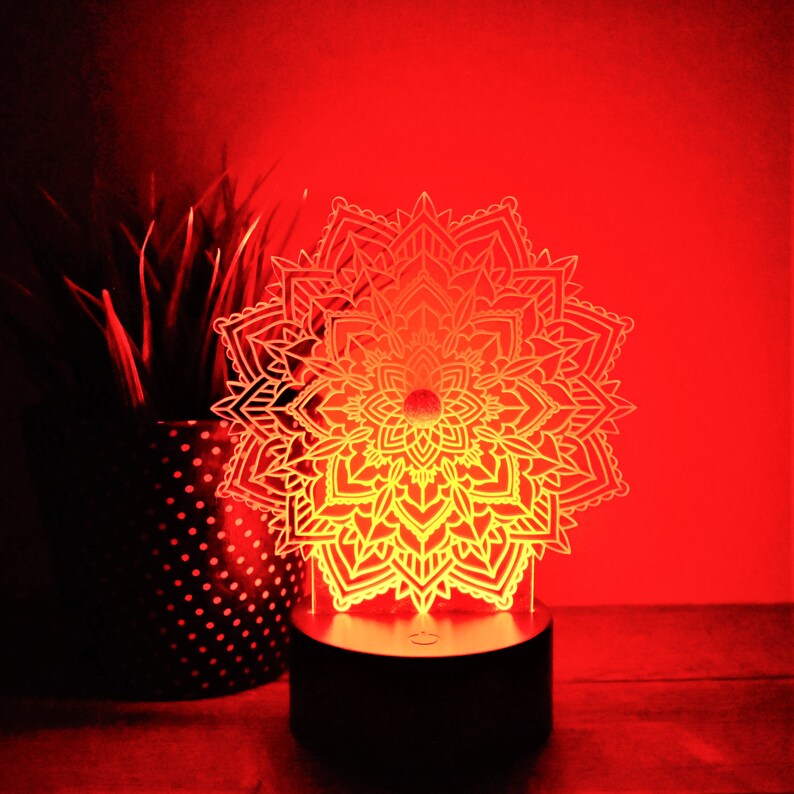 Hometown Engraving LLC Mandala Night Light
