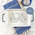 Engraved Baking Dish - Personalized Casserole Pan & Hand-Written Recipe- Great Gift IdeaChristmas Gift