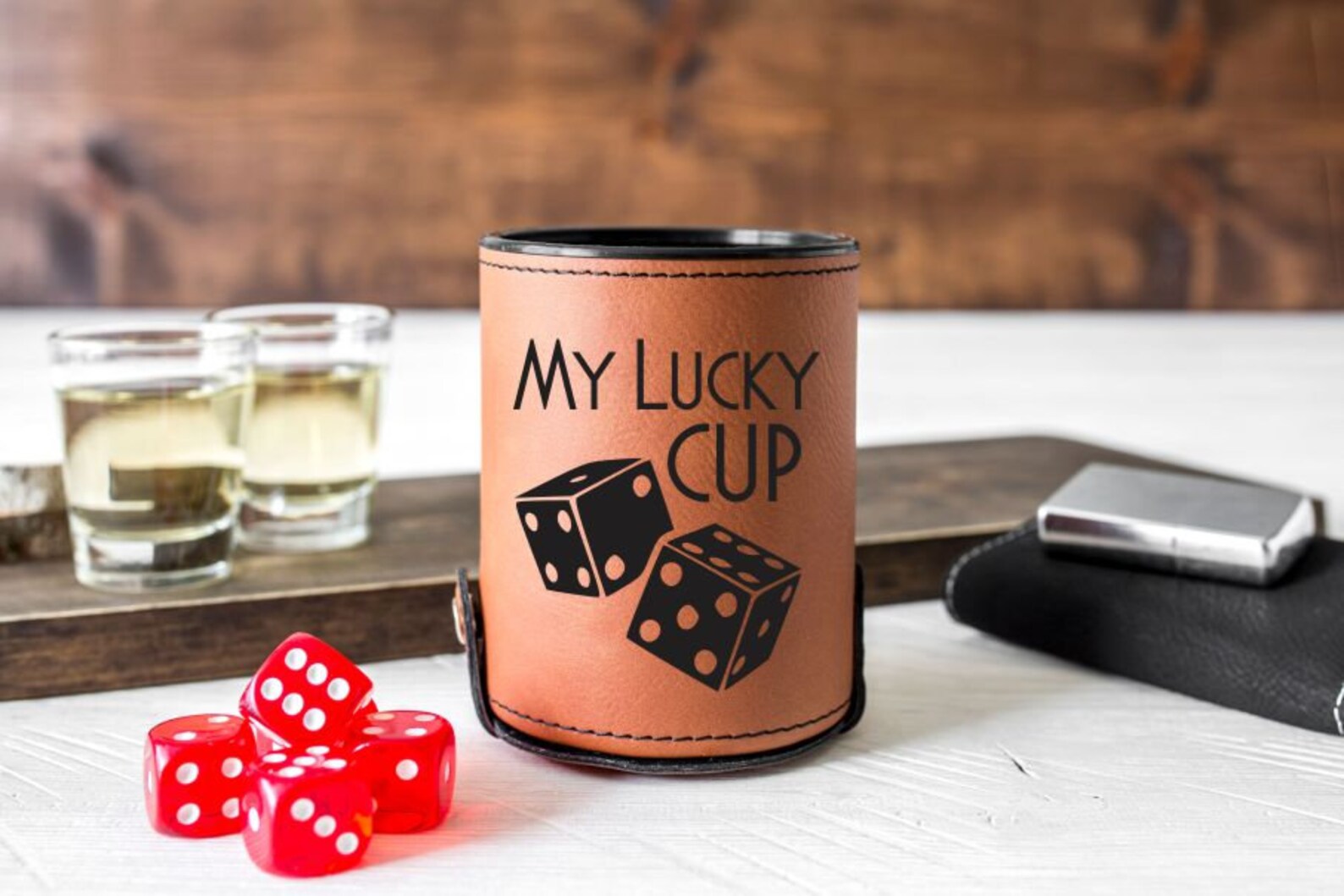 My Lucky Cup Personalized Dice CupFathers Day Etsy