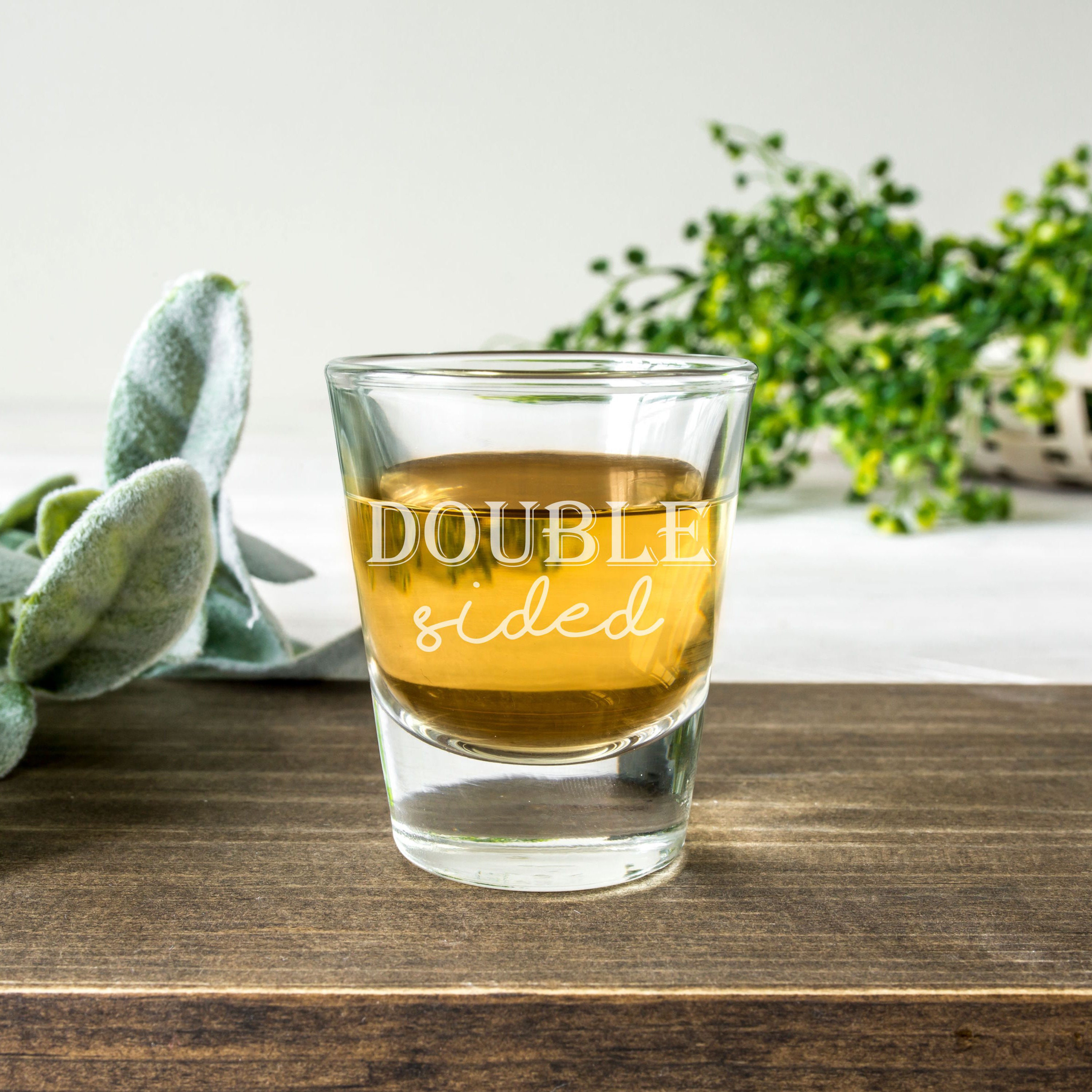 Custom Shot Glass Your Logo Shot Glass Double sided Etsy