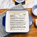 Handwritten Dish with YOUR handwriting |Personalized casserole pan |Favorite Recipe Pan |  engraved baking dish | Display Pie Pan | 8x8 dish 