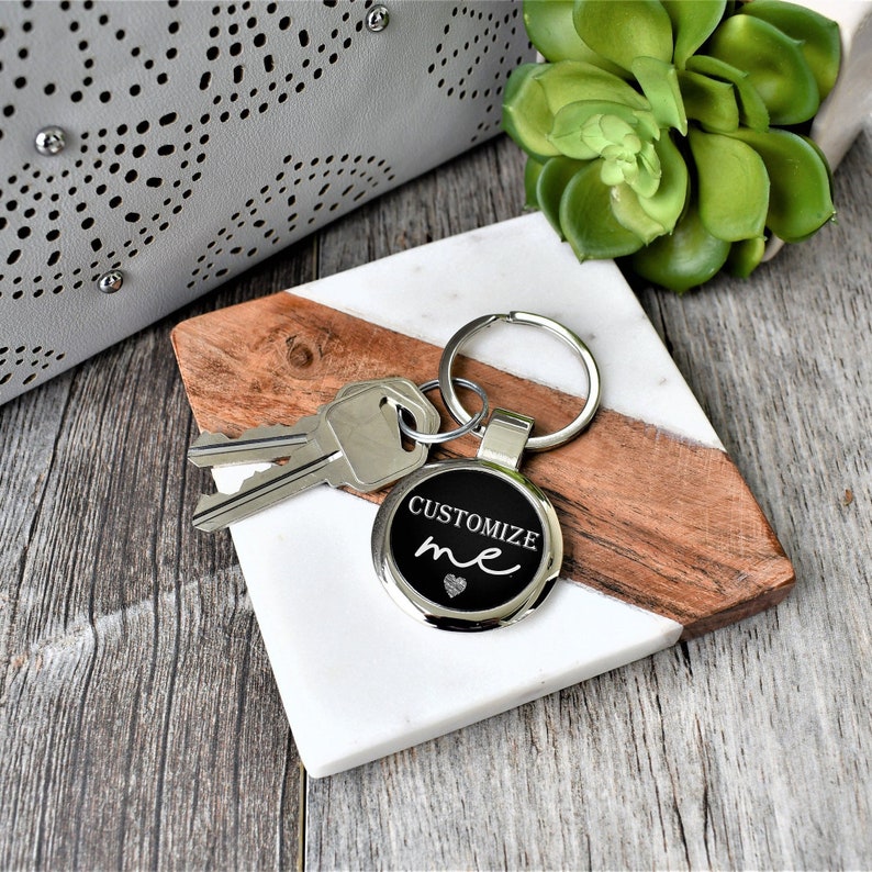 Metal Engraved Keychain / Custom Keychain For Men Etsy