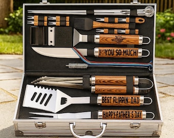 Bbq Set, Gift for Him, Personalized Gift, Bbq, Grill Set, Gift for