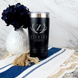 Personalized Coffee Tumbler for him | Gift for Dad | Custom Engraved Coffee Mug | Travel Mug | Mug with lid | 20oz stainless steel tumbler
