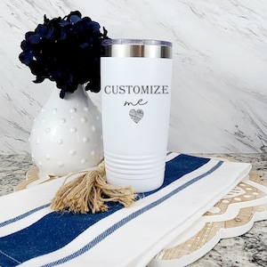 Personalized Coffee Tumbler | 20oz stainless steel coffee mug | travel mug | Polar Camel Brand | Custom Engraved Gift