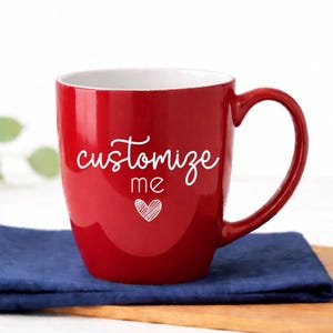 Custom Coffee Cup | Engraved Ceramic Bistro Mug | Personalized Logo Gift
