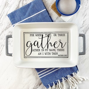 Engraved Stoneware Dish | Etched Casserole Dish | Custom Gift for Her | Lasagna Pan | Ceramic Dish | Handwritten Recipe | Hand Written