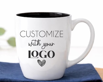 Bulk Custom Logo Coffee Mugs – Promotional Bistro Mugs for Business Branding, Corporate Swag & Trade Show Giveaway