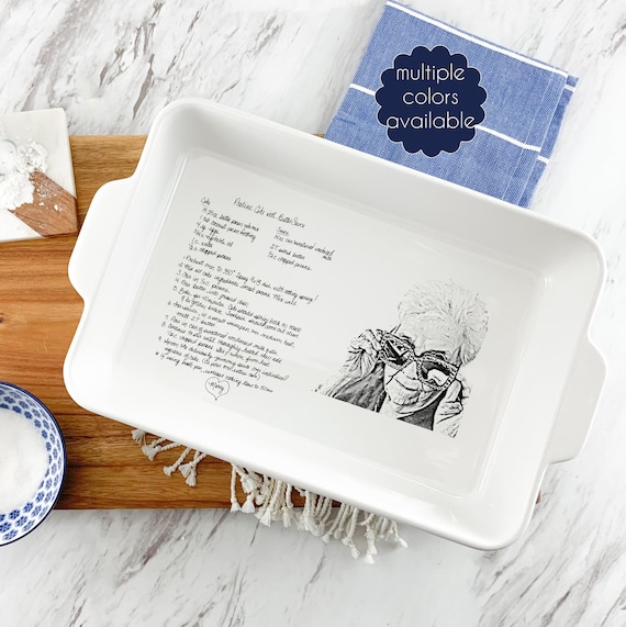 Custom Engraved Casserole Dish Personalized Hand Written Recipe Recipe Pan  Engraved Baking Dish Bridal Shower Gift 9x13 Mother 