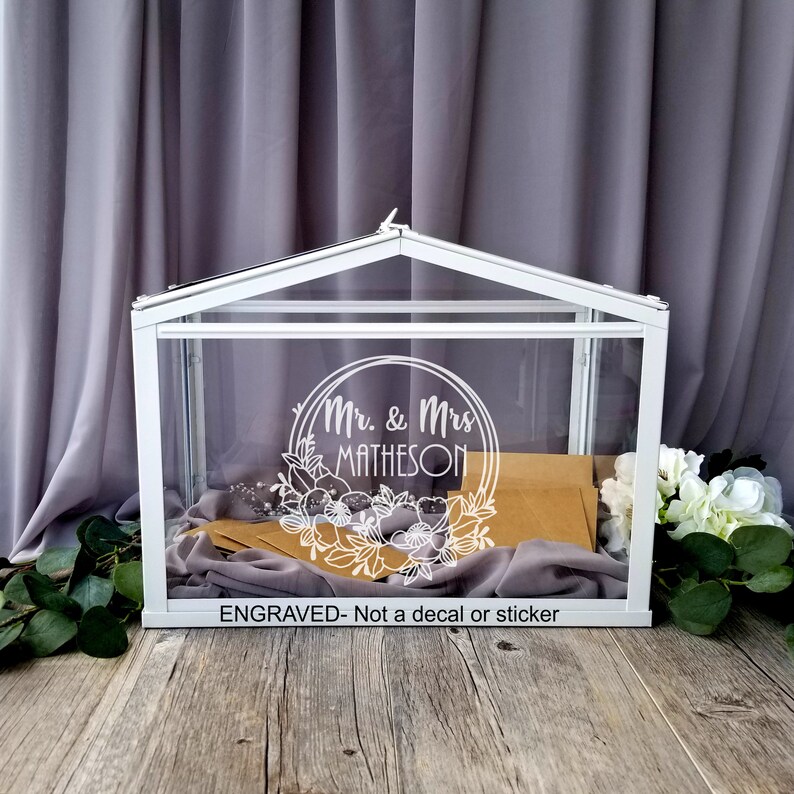 Personalized Acrylic Card Box I Wedding Card Box With Lock Etsy