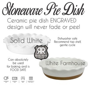 Personalized Pie Plate Hand written recipe Favorite Recipe Pan engraved baking dish Display Pie Pan Bridal shower gift 9 inch image 2