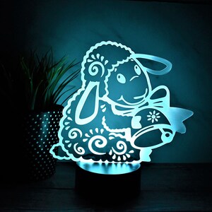 Moon and Stars Night Light | Night Light | Kids Bedroom | Nursery Night Light | Personalized Night Light | Childs Playroom | Gift For Kids