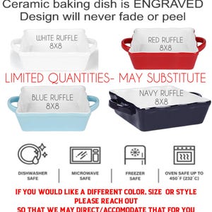 Handwritten Recipe Bakeware | Personalized Casserole Pan | Hand Written ...