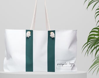 Custom Logo Tote Bag, Personalized Bridesmaid Gift, Canvas Shopping Bag