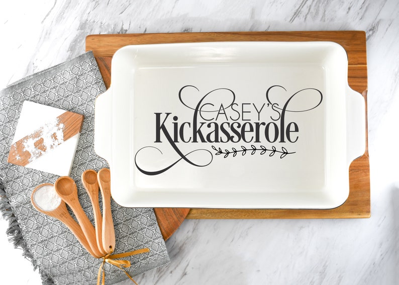 Kickasserole Casserole Dish Personalized Game Day Dish Etsy