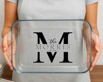 Personalized Casserole Dish Pyrex Baking Dish Engraved NameChristmas Present 2025
