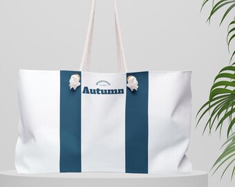 Personalized Bridesmaid Tote Bag – Large Custom Travel Bag