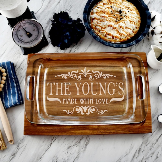 Personalized Pyrex Casserole Dish | Personalized | Valentines Day | Fathers DayChristmas Gifts