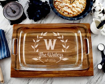 Personalized Pyrex Casserole Dish | Personalized | Valentines Day | Fathers DayChristmas Gifts