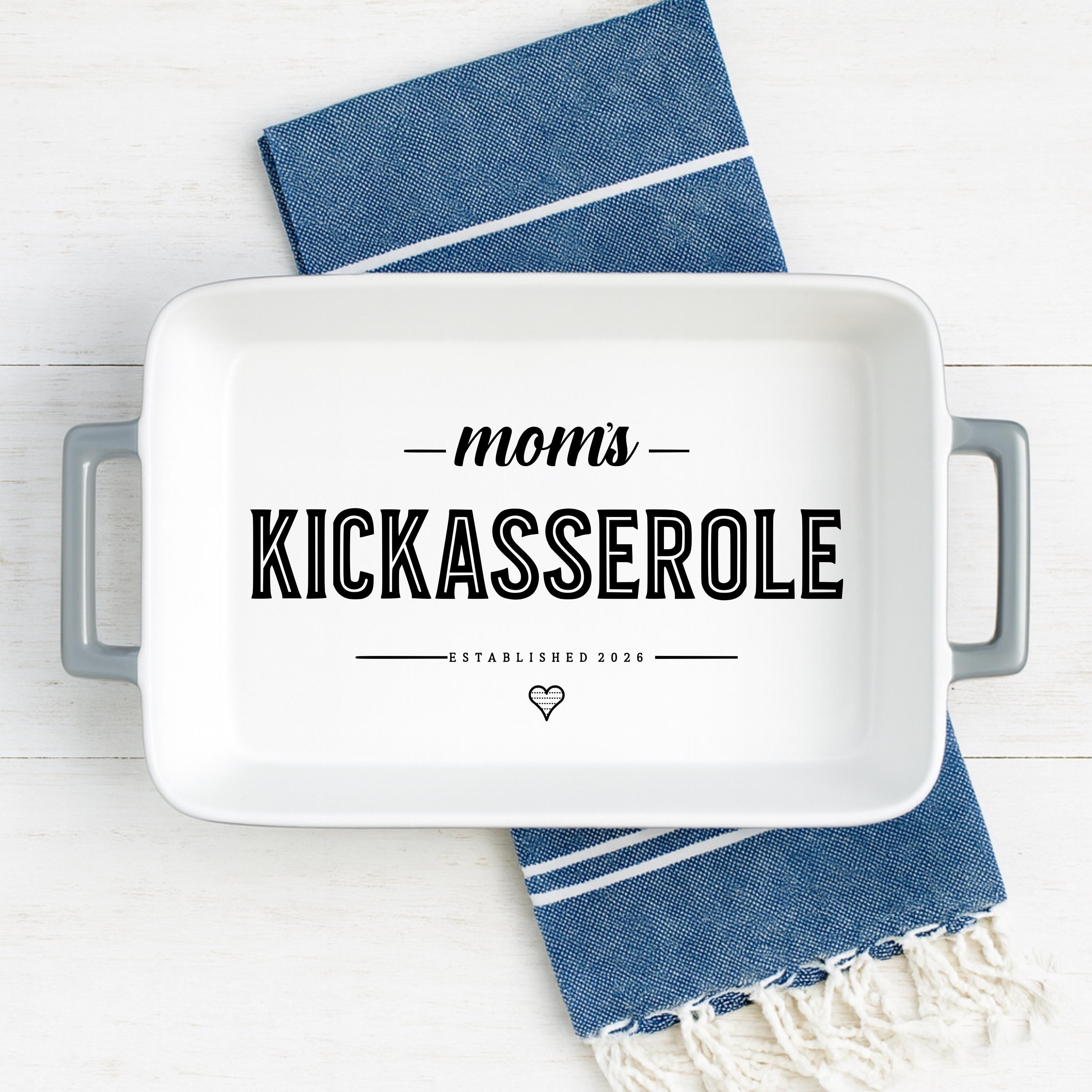 Kickasserole Casserole Dish | Personalized Game Day Dish | Bakeware ...