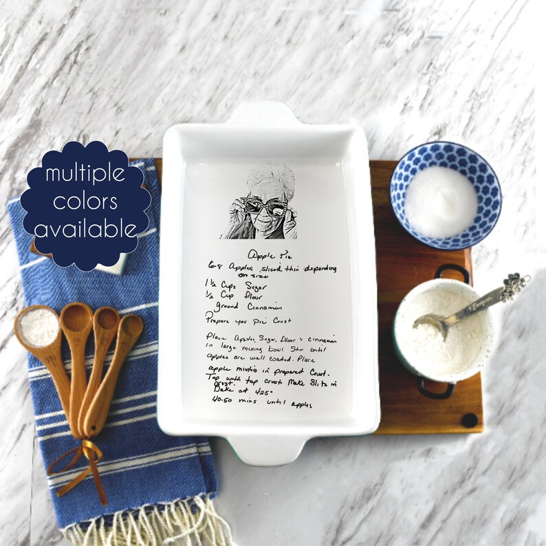 Personalized Casserole Dish with Family Photo